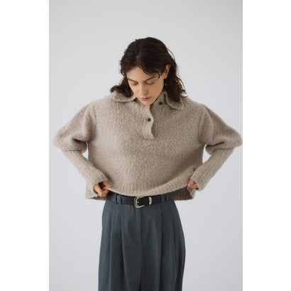 Boucle short knit L/GREIGE1｜詳細画像