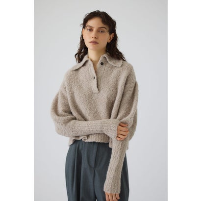 Boucle short knit L/GREIGE1｜詳細画像