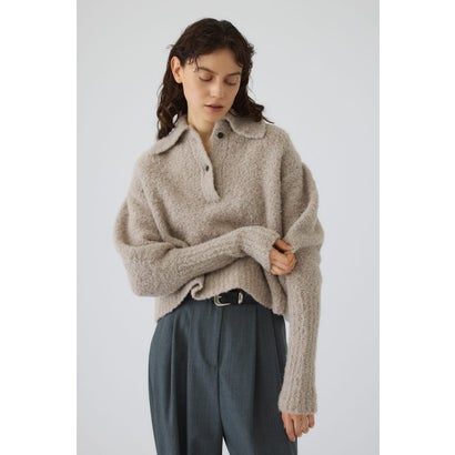 Boucle short knit L/GREIGE1｜詳細画像