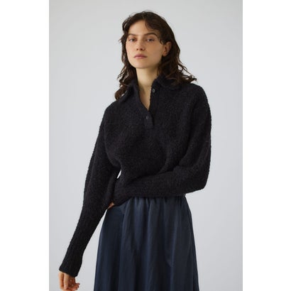 Boucle short knit BLK｜詳細画像