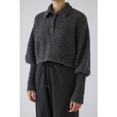 Boucle short knit C.GRY｜詳細画像