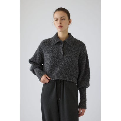 Boucle short knit C.GRY｜詳細画像