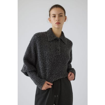 Boucle short knit C.GRY｜詳細画像