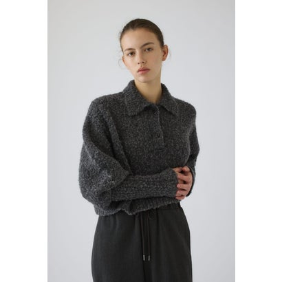 Boucle short knit C.GRY｜詳細画像