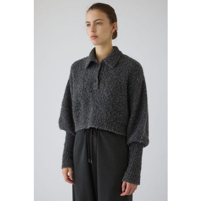 Boucle short knit C.GRY｜詳細画像
