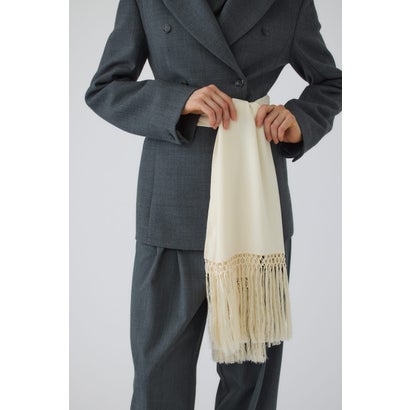 Flowing long stole WHT｜詳細画像