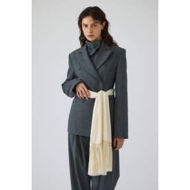 Flowing long stole WHT