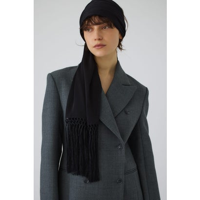 Flowing long stole BLK｜詳細画像