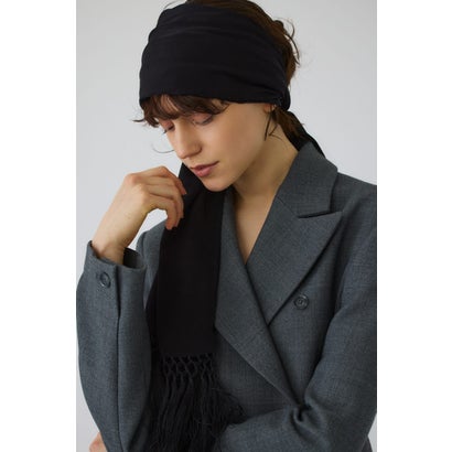 Flowing long stole BLK｜詳細画像