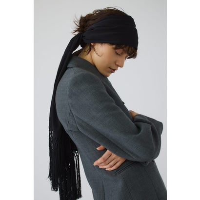 Flowing long stole BLK｜詳細画像