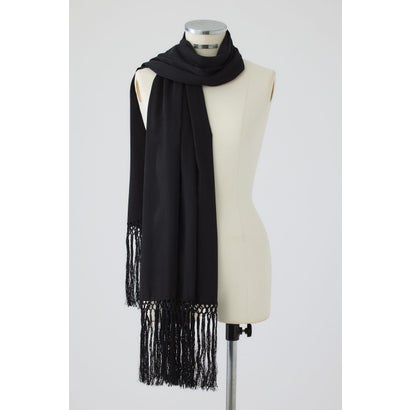 Flowing long stole BLK｜詳細画像