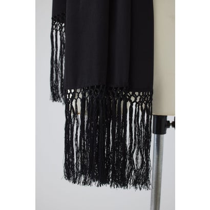 Flowing long stole BLK｜詳細画像