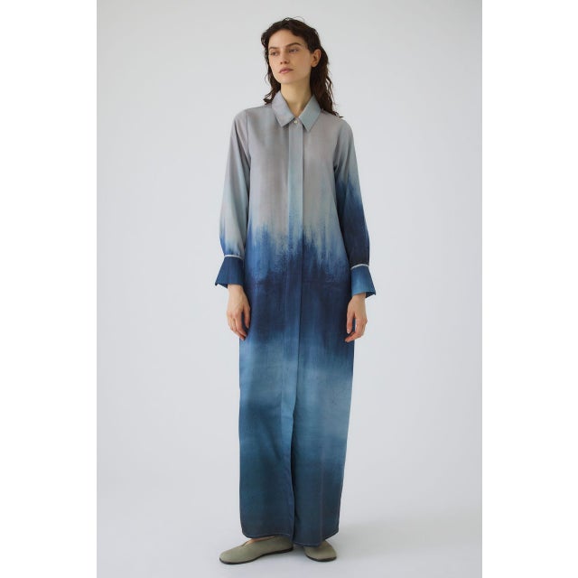 SAYORI WADA×shirt Dress BLU