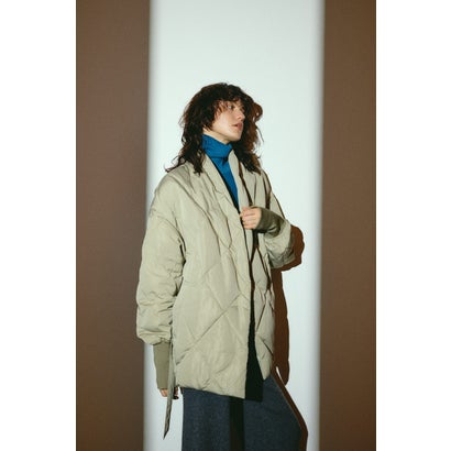 Dolman short down GREIGE｜詳細画像