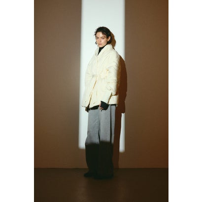 Dolman short down GREIGE｜詳細画像