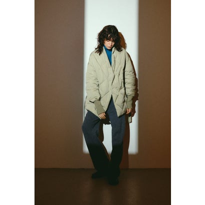 Dolman short down GREIGE｜詳細画像