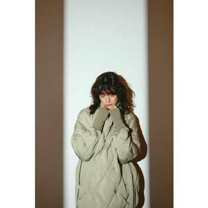 Dolman short down GREIGE｜詳細画像