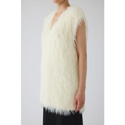 Fuzzy Knit Tunic Vest GRY｜詳細画像