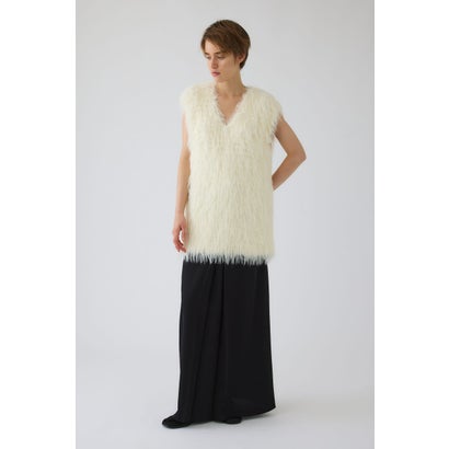 Fuzzy Knit Tunic Vest GRY｜詳細画像