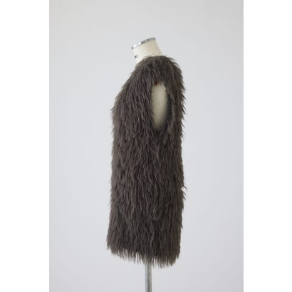 Fuzzy Knit Tunic Vest GRY｜詳細画像