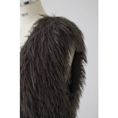 Fuzzy Knit Tunic Vest GRY｜詳細画像