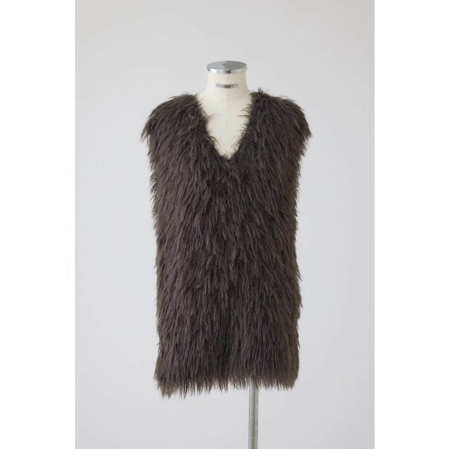 Fuzzy Knit Tunic Vest GRY