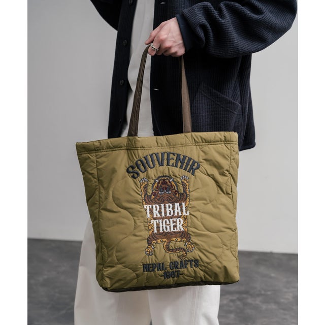 トートバッグ ナイロン 刺繍 メンズ レディース ショルダー 肩掛け  鞄 A4 アメカジ KRIFF MAYER クリフメイヤー Z2615128 16466 （22.キャメル）