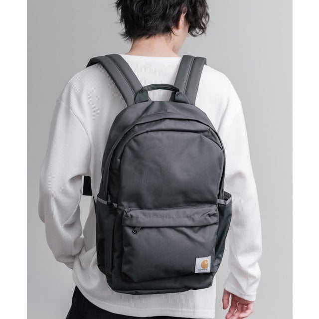 Carhartt カーハート バックパック リュック メンズ レディース デイパック 鞄 ワンポイント CLASSIC BACKPACK A4収納 15538 （Gravel(グラベル)）