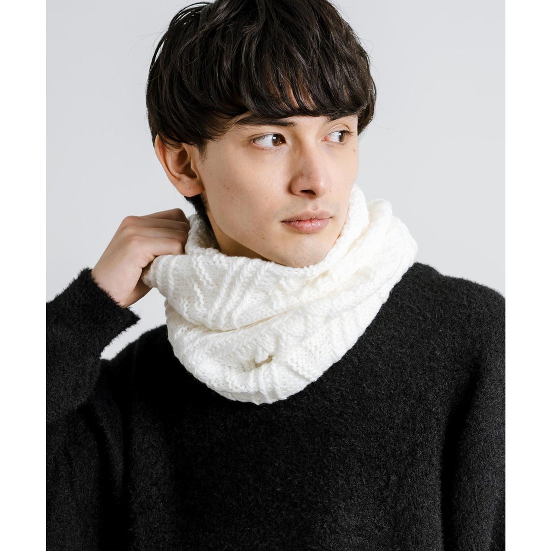 ロッキーモンロー Rocky Monroe スヌード ネックウォーマー ケーブル