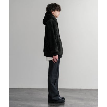 KANGOL カンゴール ボアパーカー フリース メンズ レディース プルオーバー フーディ シャギーボア オーバーサイズ ビッグシルエット 14624 （オフ）｜詳細画像