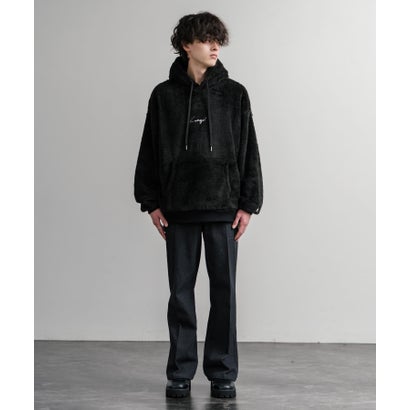 KANGOL カンゴール ボアパーカー フリース メンズ レディース プルオーバー フーディ シャギーボア オーバーサイズ ビッグシルエット 14624 （ブラウン）｜詳細画像
