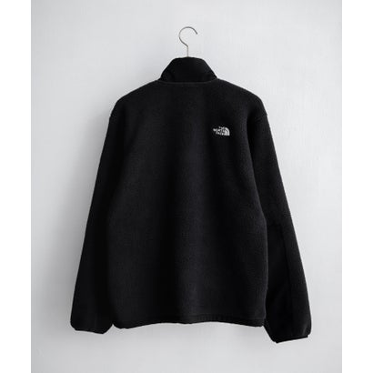 ロッキーモンロー Rocky Monroe THE NORTH FACE フリースジャケット メンズ レディース ブルゾン アウター フルジップ ロゴ刺繍 ボア スタンドカラー セミルーズ 16246 （ブラック）｜詳細画像