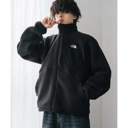 ロッキーモンロー Rocky Monroe THE NORTH FACE フリースジャケット メンズ レディース ブルゾン アウター フルジップ ロゴ刺繍 ボア スタンドカラー セミルーズ 16246 （ブラック）｜詳細画像