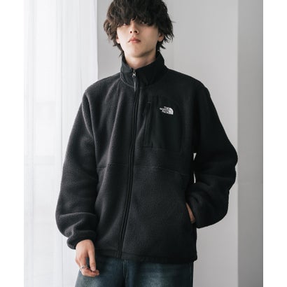 ロッキーモンロー Rocky Monroe THE NORTH FACE フリースジャケット メンズ レディース ブルゾン アウター フルジップ ロゴ刺繍 ボア スタンドカラー セミルーズ 16246 （ブラック）｜詳細画像