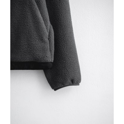 THE NORTH FACE フリース ハーフジップ メンズ レディース 長袖 プルオーバー ワンポイント ロゴ ボア スタンドカラー セミルーズ 16245 （Asphalt Grey/TNF Black）｜詳細画像