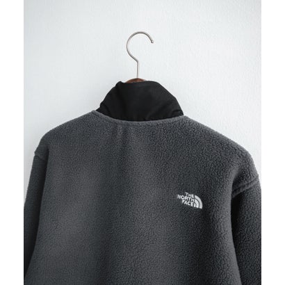 THE NORTH FACE フリース ハーフジップ メンズ レディース 長袖 プルオーバー ワンポイント ロゴ ボア スタンドカラー セミルーズ 16245 （Asphalt Grey/TNF Black）｜詳細画像