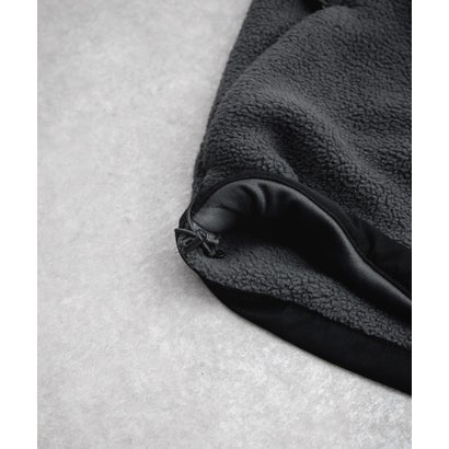 THE NORTH FACE フリース ハーフジップ メンズ レディース 長袖 プルオーバー ワンポイント ロゴ ボア スタンドカラー セミルーズ 16245 （Asphalt Grey/TNF Black）｜詳細画像