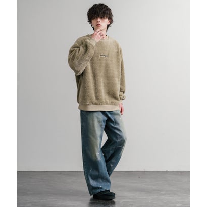 KANGOL カンゴール トレーナー ボア フリース メンズ レディース スウェット シャギーボア オーバーサイズ ビッグシルエット カジュアル 15988 （D.ブルー）｜詳細画像