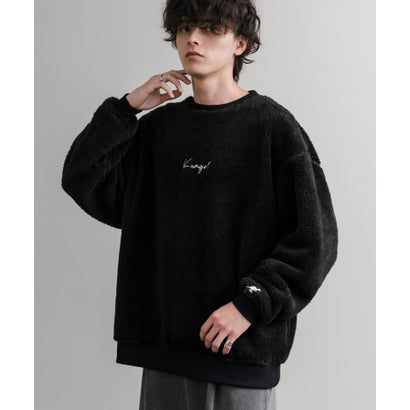 KANGOL カンゴール トレーナー ボア フリース メンズ レディース スウェット シャギーボア オーバーサイズ ビッグシルエット カジュアル 15988 （ブラウン）｜詳細画像