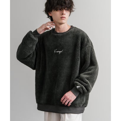 KANGOL カンゴール トレーナー ボア フリース メンズ レディース スウェット シャギーボア オーバーサイズ ビッグシルエット カジュアル 15988 （ブラウン）｜詳細画像