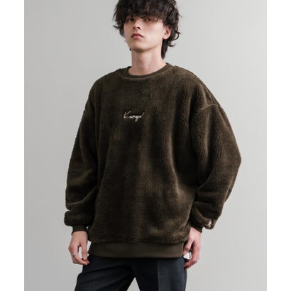 KANGOL カンゴール トレーナー ボア フリース メンズ レディース スウェット シャギーボア オーバーサイズ ビッグシルエット カジュアル 15988 （ブラウン）｜詳細画像