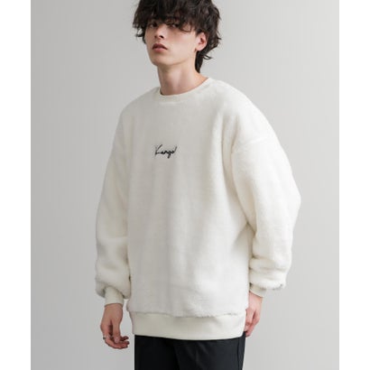 KANGOL カンゴール トレーナー ボア フリース メンズ レディース スウェット シャギーボア オーバーサイズ ビッグシルエット カジュアル 15988 （チャコール）｜詳細画像