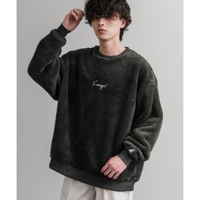 KANGOL カンゴール トレーナー ボア フリース メンズ レディース スウェット シャギーボア オーバーサイズ ビッグシルエット カジュアル 15988 （ベージュ）｜詳細画像