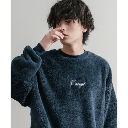 KANGOL カンゴール トレーナー ボア フリース メンズ レディース スウェット シャギーボア オーバーサイズ ビッグシルエット カジュアル 15988 （ベージュ）｜詳細画像