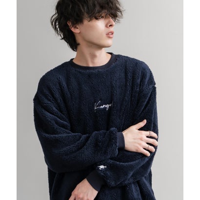 KANGOL カンゴール トレーナー ボア フリース メンズ レディース スウェット シャギーボア オーバーサイズ ビッグシルエット カジュアル 15988 （ベージュ）｜詳細画像