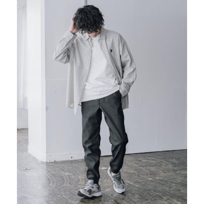 ヒートジョガーパンツ 暖パン 裏起毛 裏フリース 蓄熱 発熱 メンズ レディース イージー スリム テーパード ストレッチ 無地 ウエストゴム 16100 （ライトインディゴ）｜詳細画像