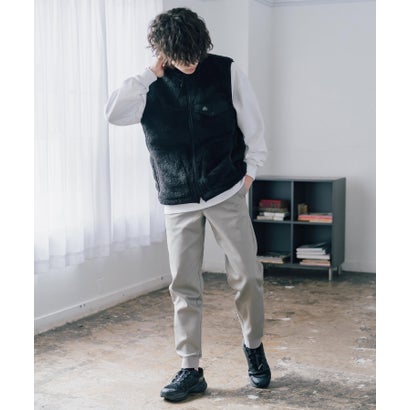 ヒートジョガーパンツ 暖パン 裏起毛 裏フリース 蓄熱 発熱 メンズ レディース イージー スリム テーパード ストレッチ 無地 ウエストゴム 16100 （ライトインディゴ）｜詳細画像