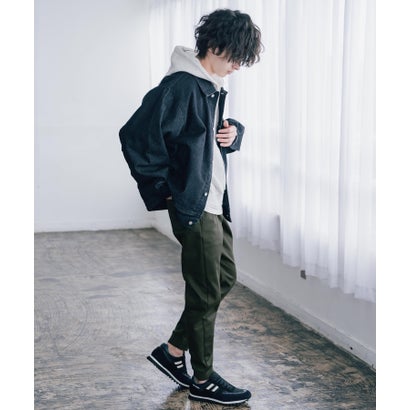 ヒートジョガーパンツ 暖パン 裏起毛 裏フリース 蓄熱 発熱 メンズ レディース イージー スリム テーパード ストレッチ 無地 ウエストゴム 16100 （ライトインディゴ）｜詳細画像