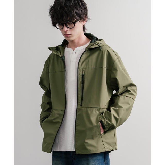 ウィンドブレーカー マウンテンパーカー ブルゾン メンズ レディース ライトアウター メッシュ 耐水 防風 LOGOS Park ロゴスパーク 16454 （47.カーキ）