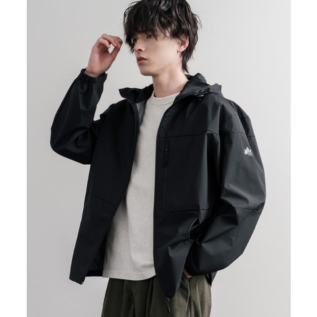 ウィンドブレーカー マウンテンパーカー ブルゾン メンズ レディース ライトアウター メッシュ 耐水 防風 LOGOS Park ロゴスパーク 16454 （48.ブラック）